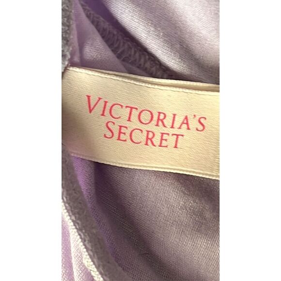 Vintage Y2k Victoria’s Secret Lavender & Sparkly Lace Babydoll Nightie size L - Picture 6 of 7